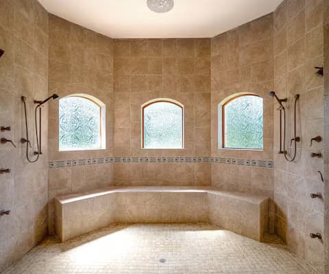 Master shower